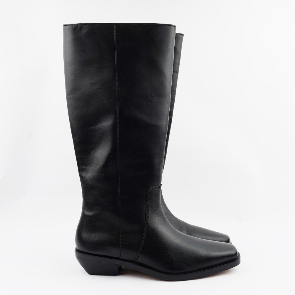 New MADEWELL The Antoine Tall Boot with Extended Calf in Black Leather - Picture 4 of 8